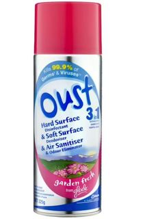 OUST 3 N 1 SPRAY GARDEN FRESH 325G