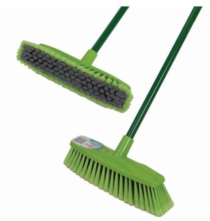 SABCO XTRA SWEEP X CROSS BRISTLES BROOM  WITH HANDLE