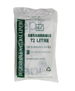 DEGRADABLE BIN LINER 72L
