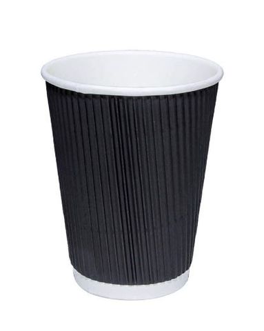 CUP RIPPLE WRAP 8OZ BLACK 25x40