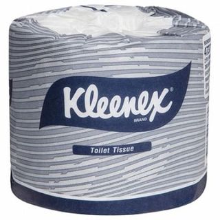 TOILET PAPER: Standard Toilet Roll, 2ply, Kimberly Clark, Kleenex, 300 sh p/roll, 48 rolls p/ctn