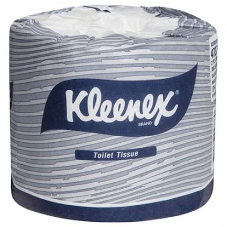 TOILET PAPER: Standard Toilet Roll, 2ply, Kimberly Clark, Kleenex, 300 sh p/roll, 48 rolls p/ctn
