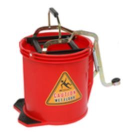 EDCO 15 LITRE WRINGER BUCKET  RED