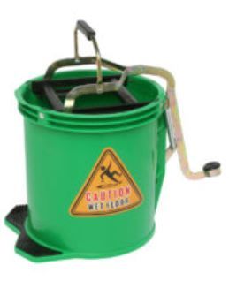 EDCO 15 LITRE WRINGER BUCKET  GREEN