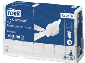 TORK ADVANCED MULTIFOLD HAND TOWEL H2 180 SHEET 21 PACKS