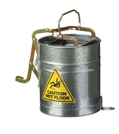 OATES METAL WRINGER BUCKET WITH CASTORS 15 LT 165419