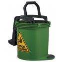 OATES DURACLEAN MARK II PLASTIC ROLLER WRINGER BUCKET 15L GREEN   165433