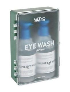 MEDIQ EYEWASH STATION ENCLOSED PLASTIC CABINET