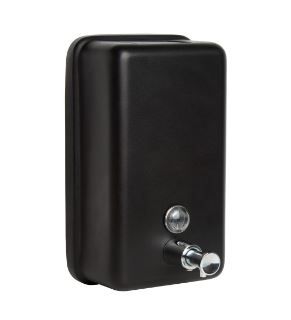 METLAM VERTICAL BLACK 1200ML SOAP DISPENSER