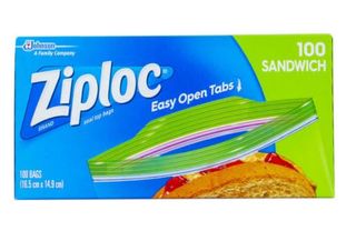 ZIPLOC SANDWICH BAG 16.5  X 14.9CM (100)