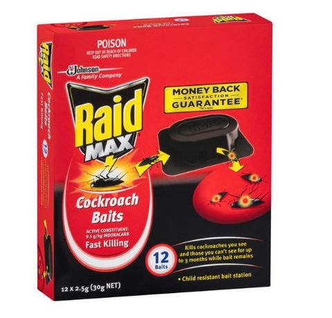 RAID COCKROACH BAITS 12PK