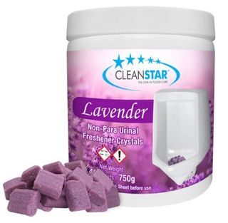 CLEAN STAR750G BLOCKS  LAVENDER URINAL FRESHNER CRYSTALS/CHUNKS