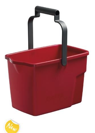 OATES GENERAL PURPOSE BUCKET PLASTIC 9 LT RED 165746