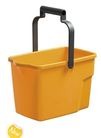 OATES GENERAL PURPOSE BUCKET PLASTIC 9 LT YELLOW 165749