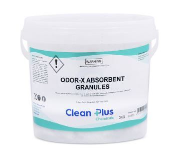 CLEAN PLUS ODOR X ABSORBENT GRANULES 3KG PAIL