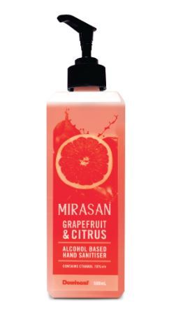 DOMINANT MIRASAN GRAPEFRUIT & CITRUS HAND SANITISER 500ML