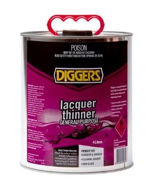 DIGGERS THINNERS LACQUER DID 4 LT