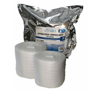 CLEANSTAR WIPES 1200 ROLL 1PK STAND 75% ALCOHOL
