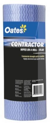 OATES CONTRACTOR WIPES ON A ROLL 50S BLUE 165289