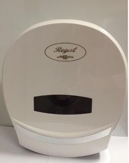 JUMBO TOILET ROLL DISPENSER WHITE PLASTIC