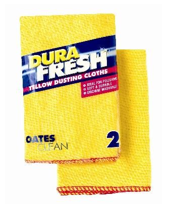 OATES YELLOW DUSTING CLOTH 2PK