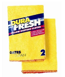 OATES YELLOW DUSTING CLOTH 2PK