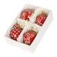 Blossom Ginger Jar Ornaments Red Box of 4