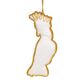 Yellow Crested Cockatoo Hanging Tree Decoration