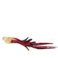 Lamson Sequin Clip On Bird Gold with Red Tail