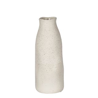 Tuba Ceramic Vase Tall White