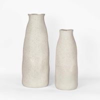 Tuba Ceramic Vase Tall White