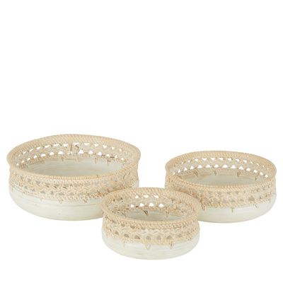 Cinta Woven Platter Set of 3