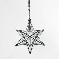 Star Ceiling Pendant Large Black