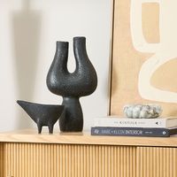 Moore Vase Tall Charcoal