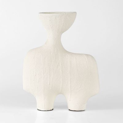 Moore Vase Low Chalk