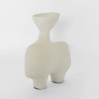 Moore Vase Low Chalk