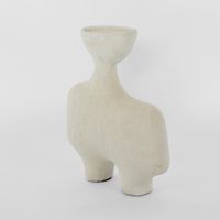 Moore Vase Low Chalk