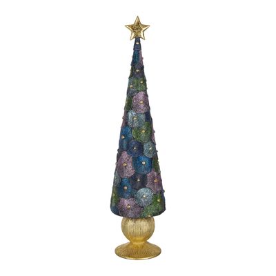 Kaya Sparkle Cone Tree Midnight Blue