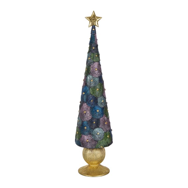 Kaya Sparkle Cone Tree Midnight Blue