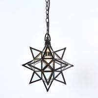 Star Ceiling Pendant Small Black