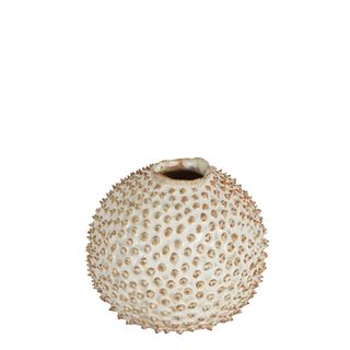 Spiked Egg Ceramic Vase Natural