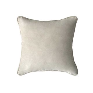 55cm Throw Cushion Cream Velvet
