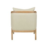 Asteria Oakwood Linen Armchair