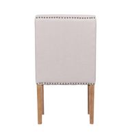 Ithaca Dining Chair Beige W/Studs