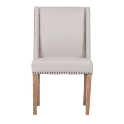 Ithaca Dining Chair Beige W/Studs