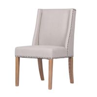 Ithaca Dining Chair Beige W/Studs