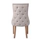 Bordeaux Studded Beige Dining Chair