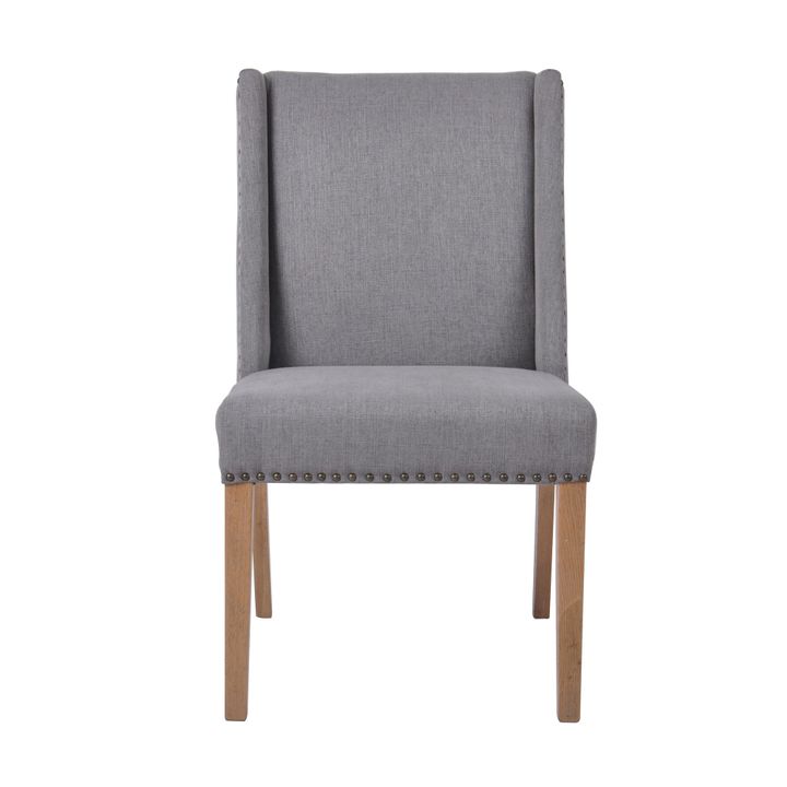 Ithaca Grey Dining Chair W/Studs