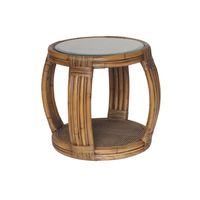 Cayman Rattan Hamptons Side Table Natural