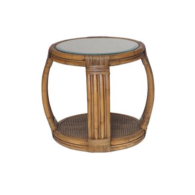 Cayman Rattan Hamptons Side Table Natural